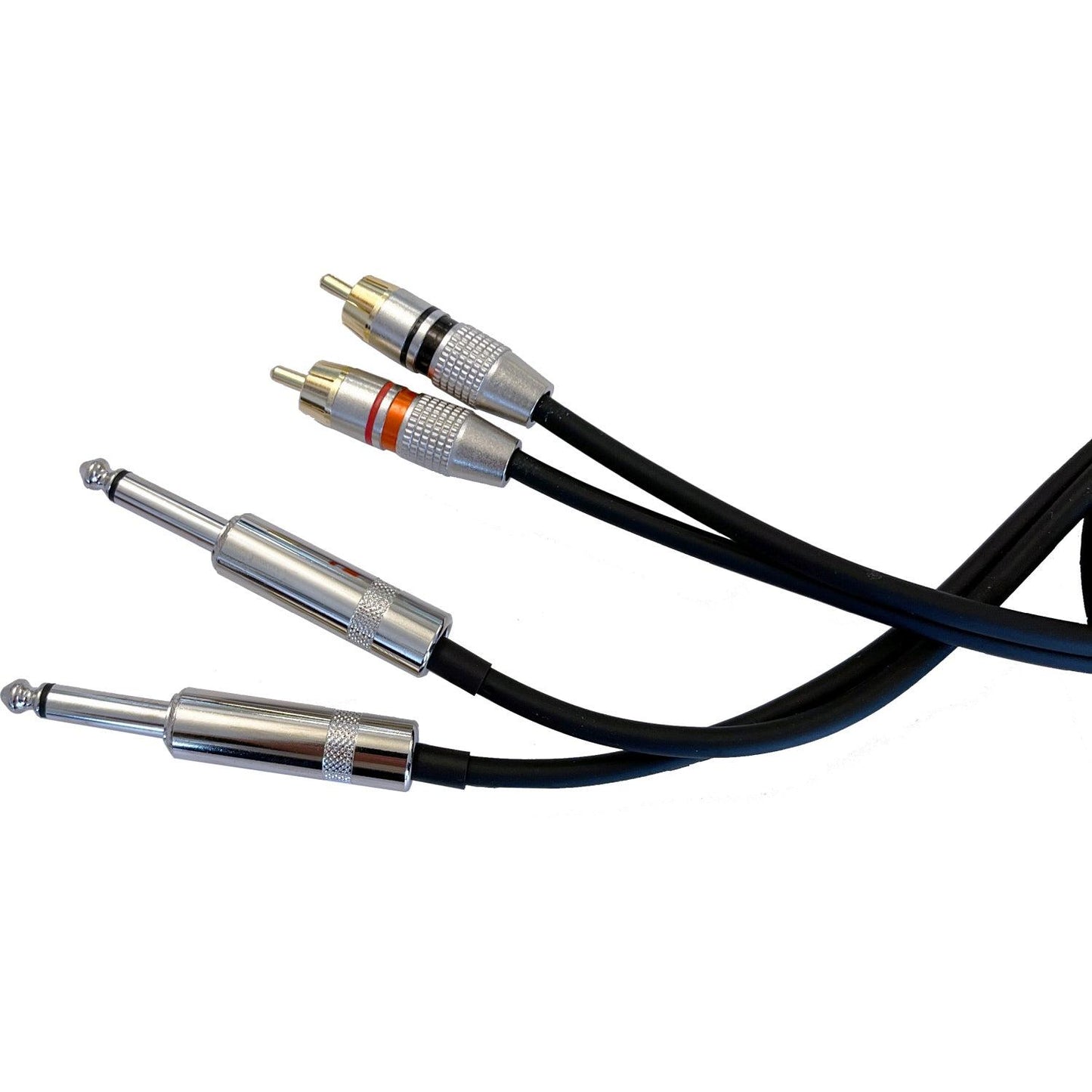 AMP NTR-01 dual 6,3mm TS - RCA kabel 1 meter