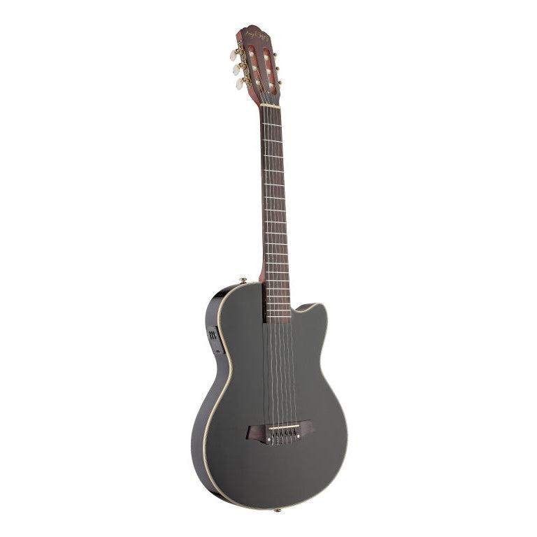 Angel Lopez EC3000CBK Electric Classical Guitar, Black