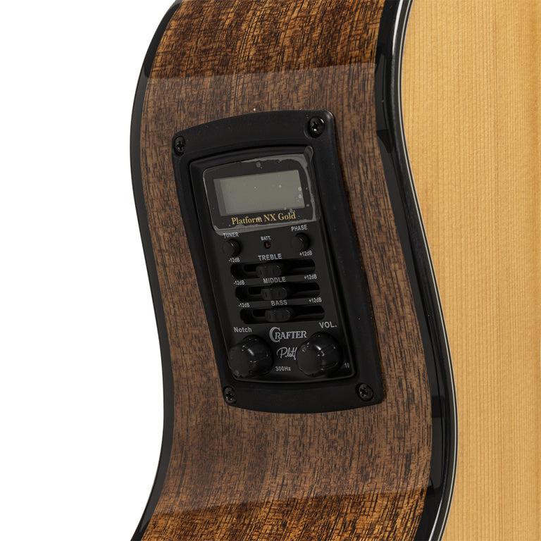 Crafter ABLE G630CE Grand auditorium guitar w/solid cedar deck and LR Baggs Element Pick-Up