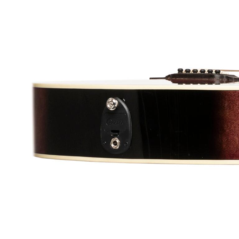 Crafter E/A mini jumbo guitar, Flamed Maple Violin