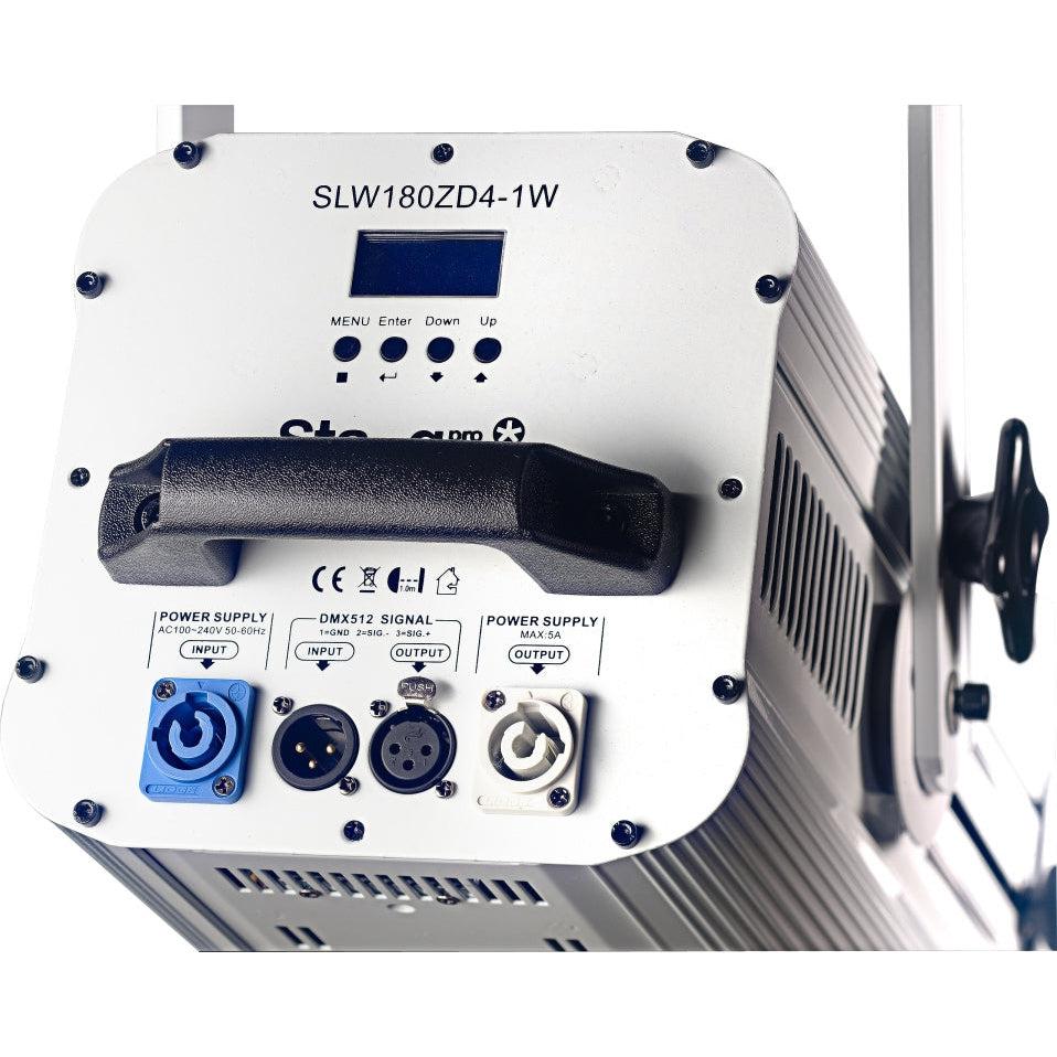 Stagg 180-Watt RGBW Wash Spotlight, White Metal Case (Wash 180)