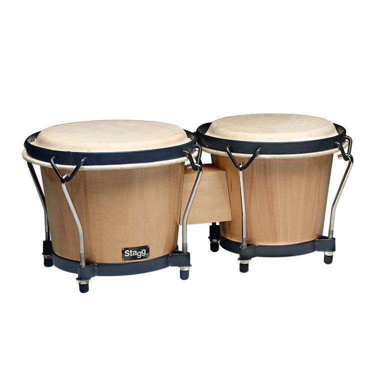 Stagg 6" & 7" Traditional Wooden Bongo Set