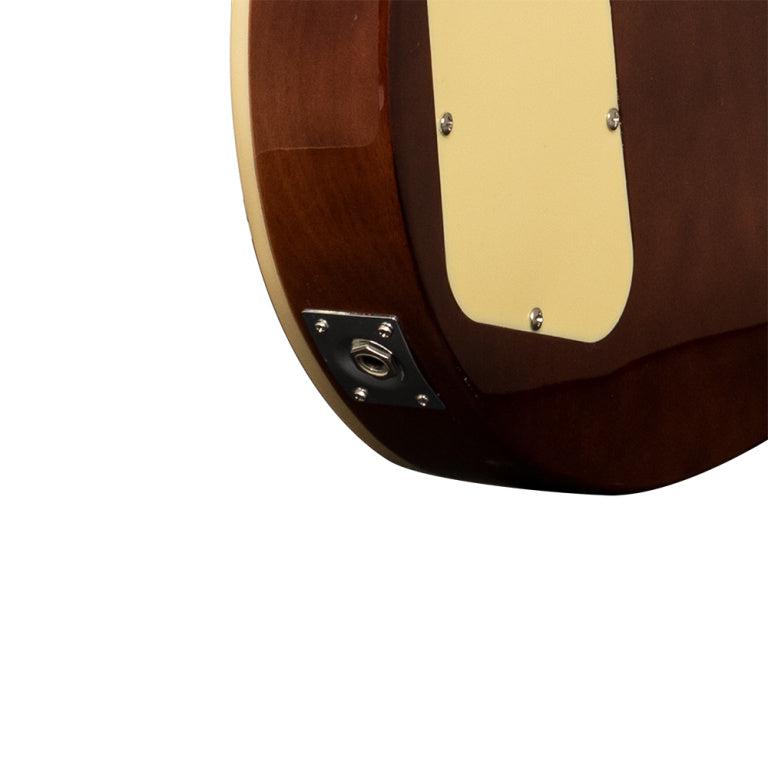 Stagg LP type el-guitar med massiv mahogni krop, gold