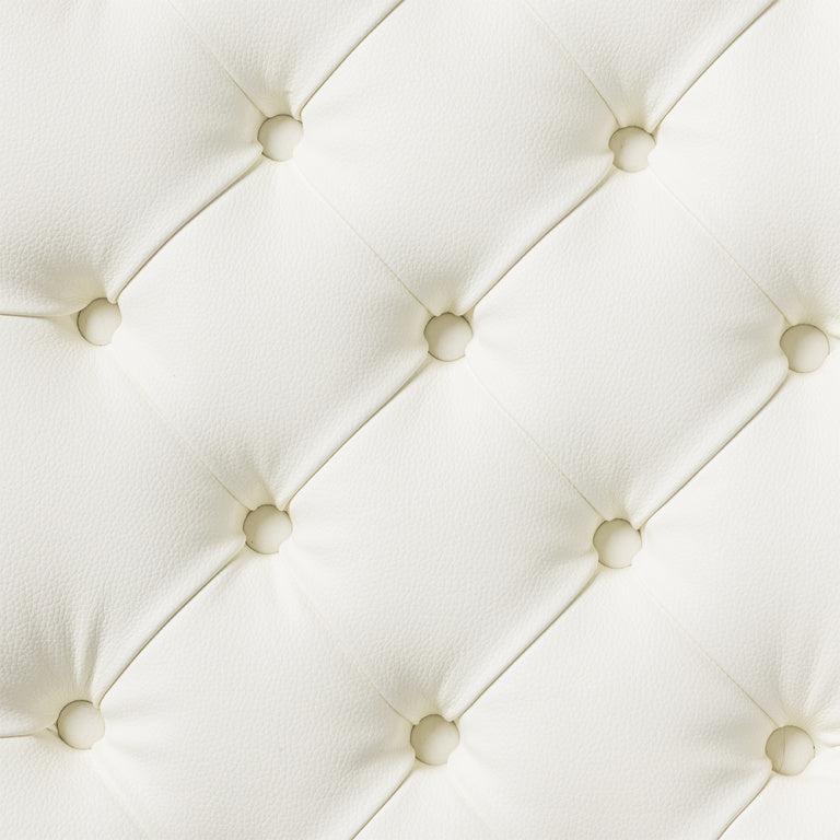 Stagg PBH 850 hydraulic piano bench, high gloss white w/white vinyl seat