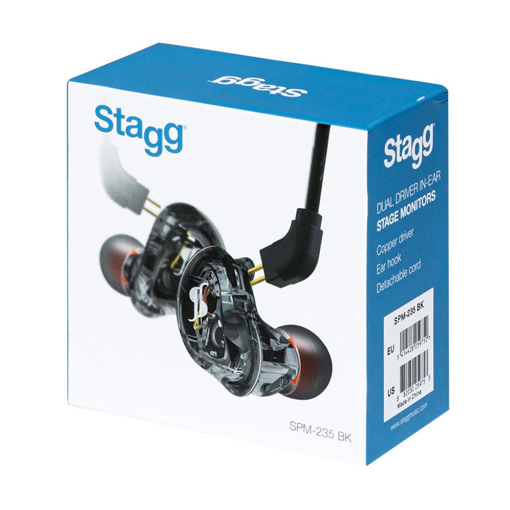 Stagg SPM-235 BK High-Resolution, 2 Drivers In-Ear monitors Black