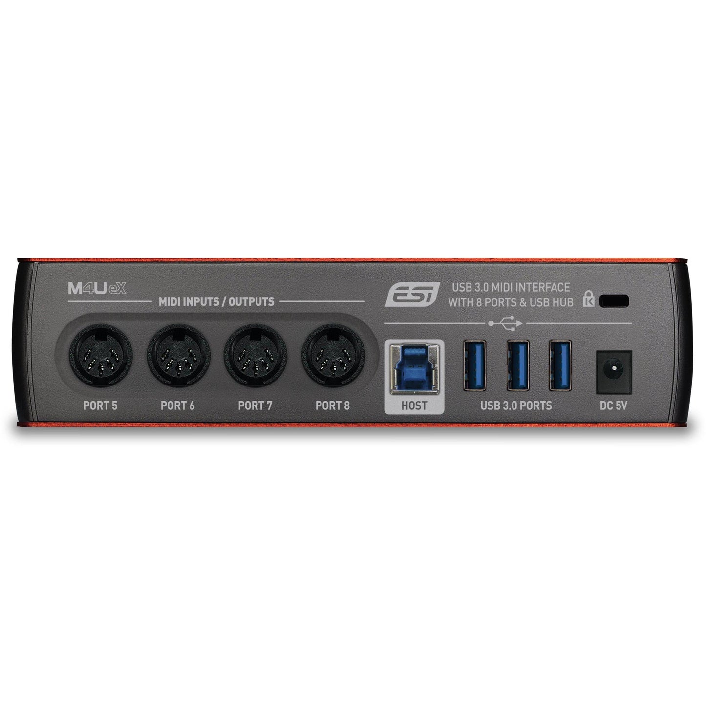 ESI M4U eX - 8 port USB 3.0 MIDI Interface m/USB hub