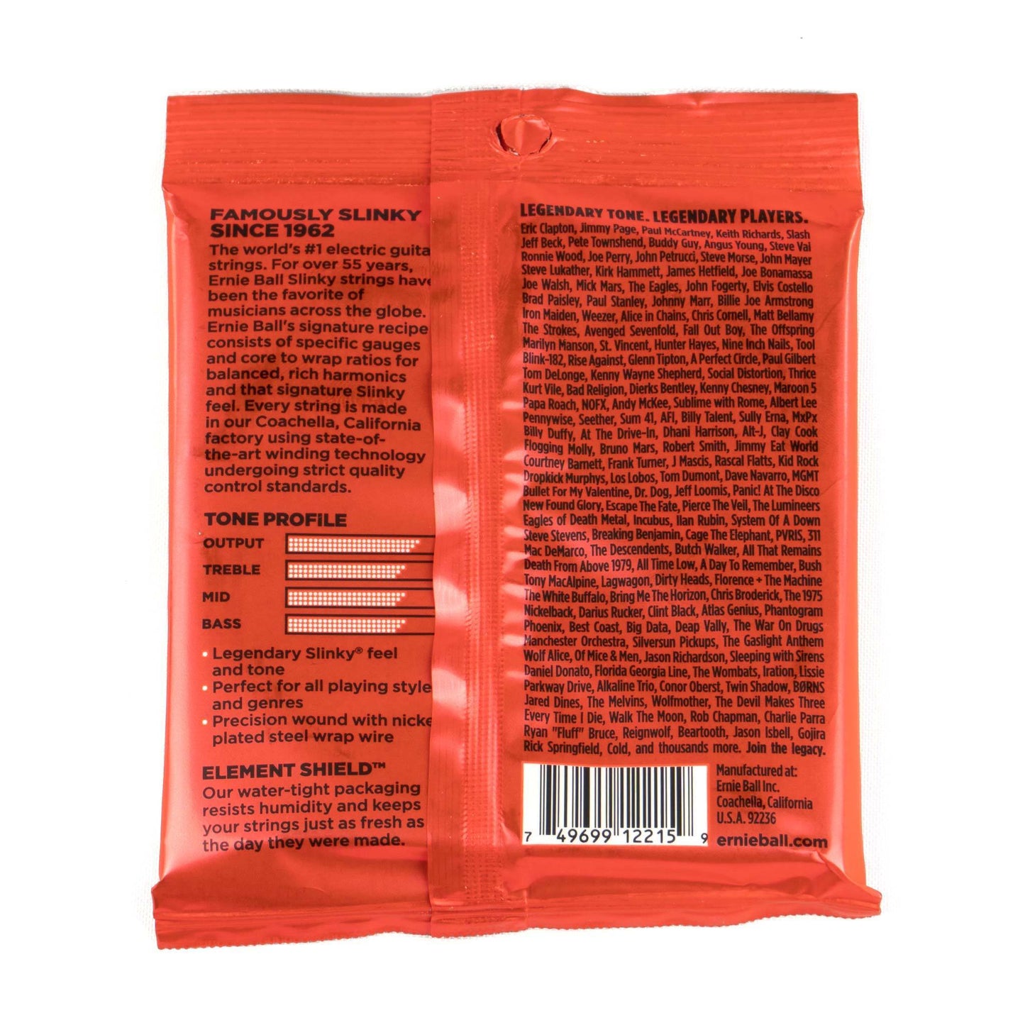 Ernie Ball 2215 Skinny Top Heavy Bottom Strenge til Elguitar .010 - .052 - BORG SOUND