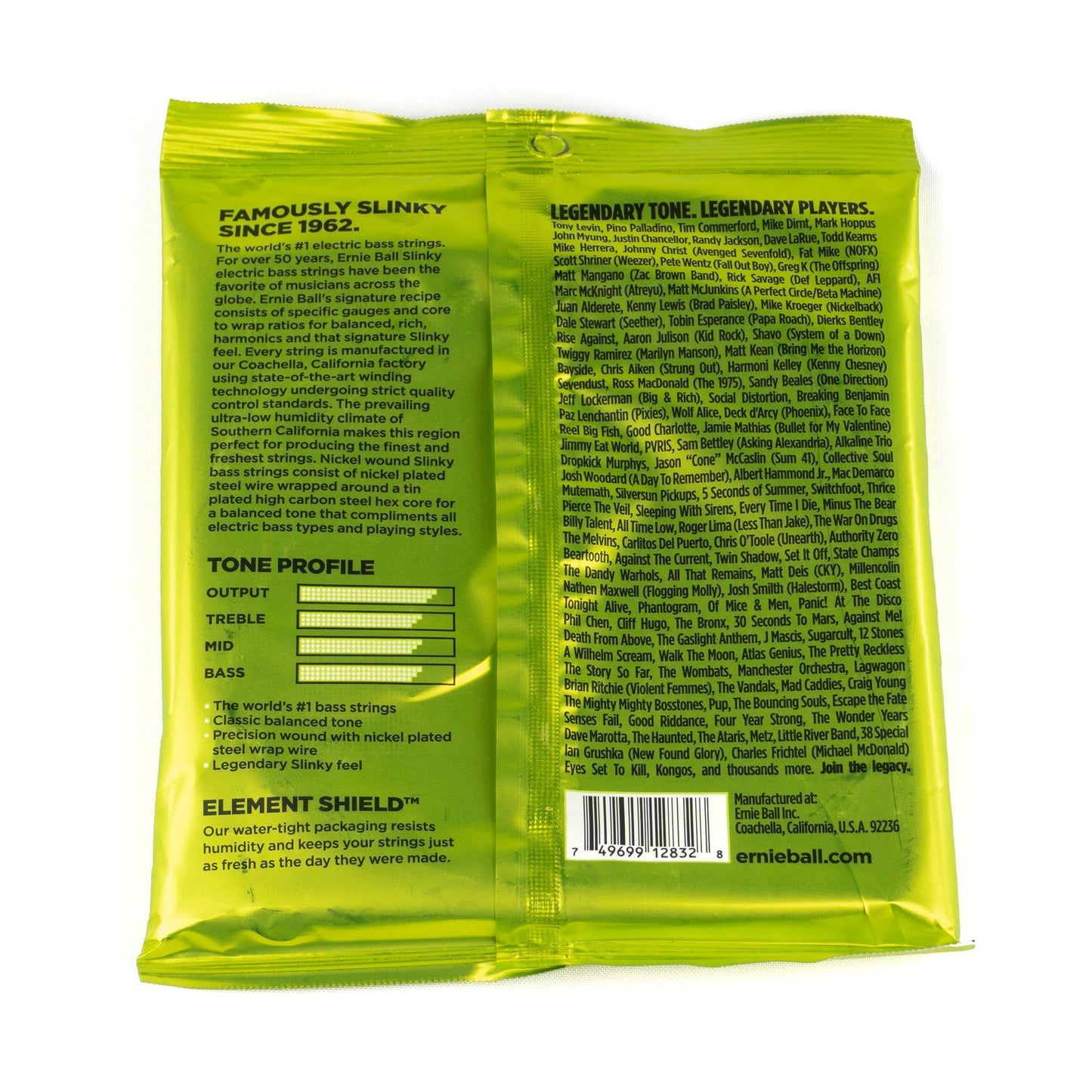 Ernie Ball 2832 Regular Slinky Bass Strenge til Bas .050 - .105 - BORG SOUND