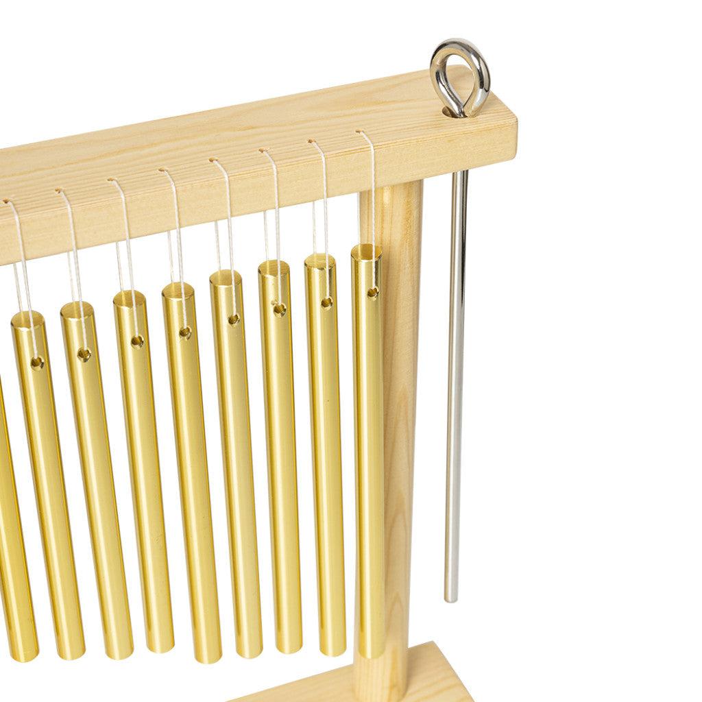 Stagg Chimes with 20 pipes in a wooden frame, incl. mowing stick