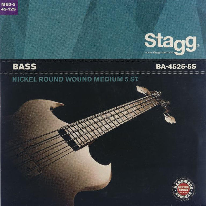 Stagg Nickel Round Wound basstrenge 5-Strenget 45-125