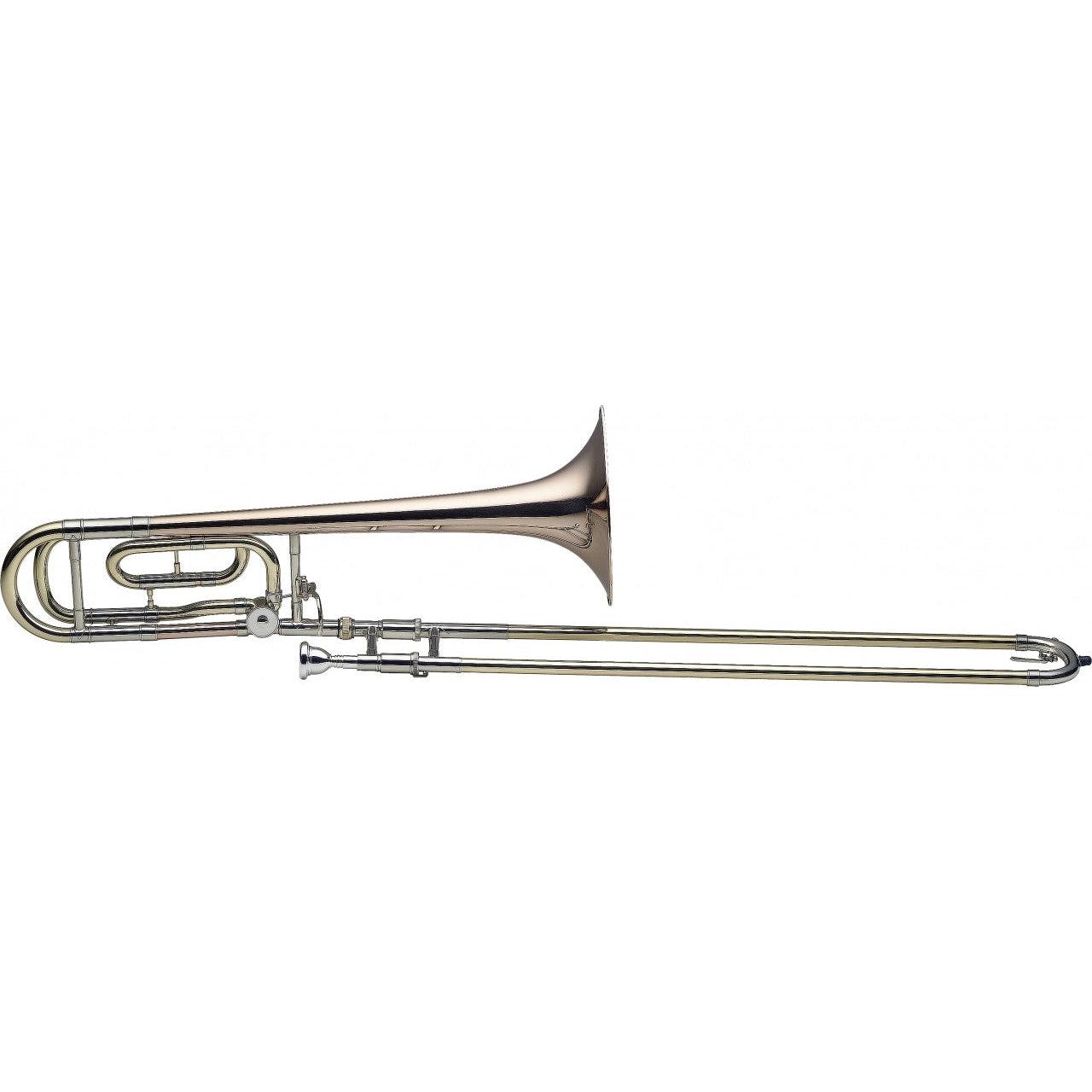 Stagg Pro Levante LV-TB6415 Bb/F Tenor Trombone, Gold Brass Bell, L-Bore