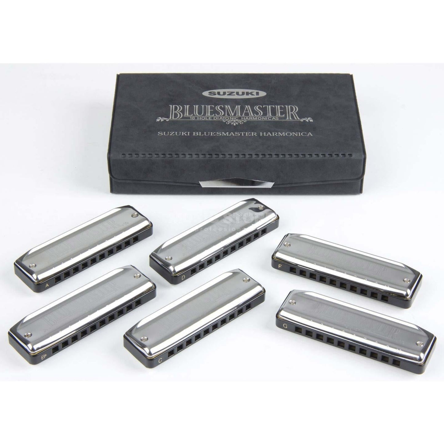 Suzuki Bluesmaster MR-250s harmonica package solution with 6 tones
