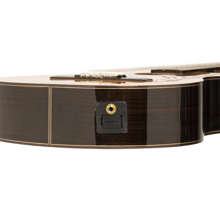 Angel Lopez Mazuelo classical guitar with solid cedar deck and Fishman Pick-Up