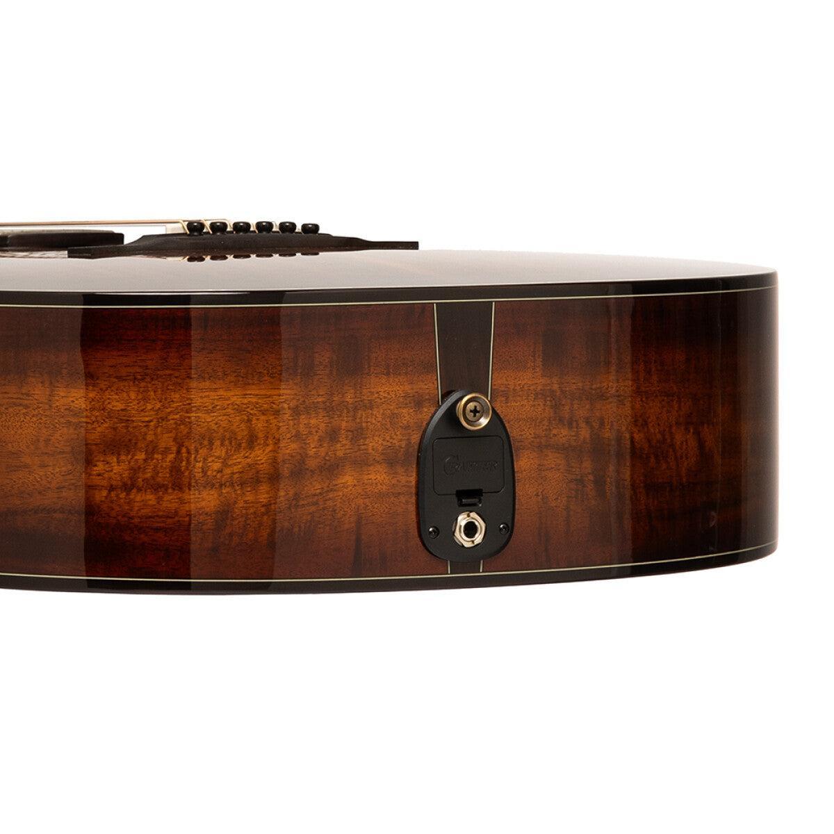 CRAFTER MIND ALK DL DE Dreadnought acoustic-electric guitar with solid flamed acacia top