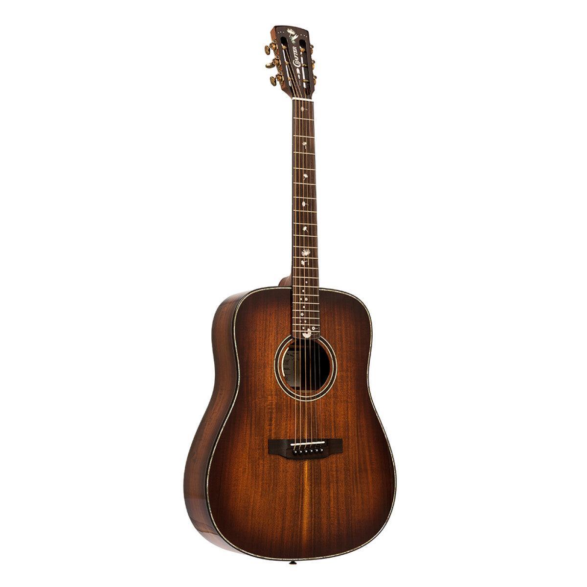 CRAFTER MIND ALK DL DE Dreadnought acoustic-electric guitar with solid flamed acacia top