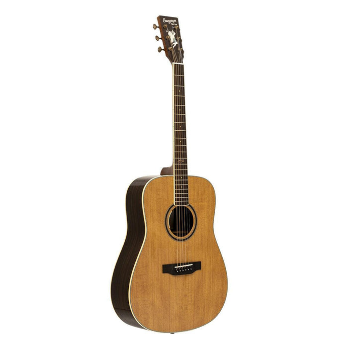 Crafter 50th Anniversary Dreadnought Elektrisk-akustisk Guitar med Solid Torrefied Spruce Dæk