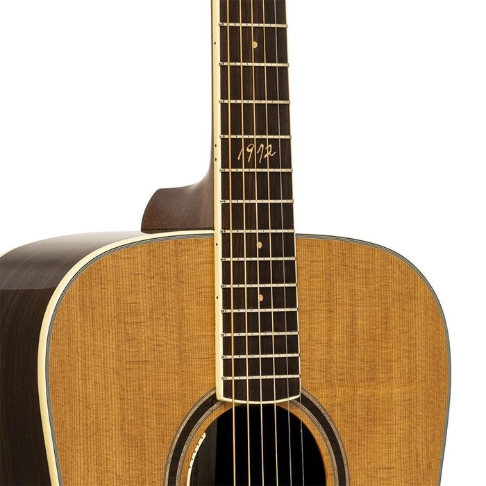 Crafter 50th Anniversary Dreadnought Elektrisk-akustisk Guitar med Solid Torrefied Spruce Dæk