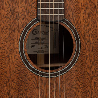 Crafter ABLE T635 N Orchestra guitar with solid mahogany top