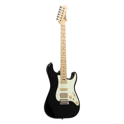 Crafter CHARLOTE SM CB Charlotte Series – Solid Body S Electric Guitar (Cosmic Black Finish)