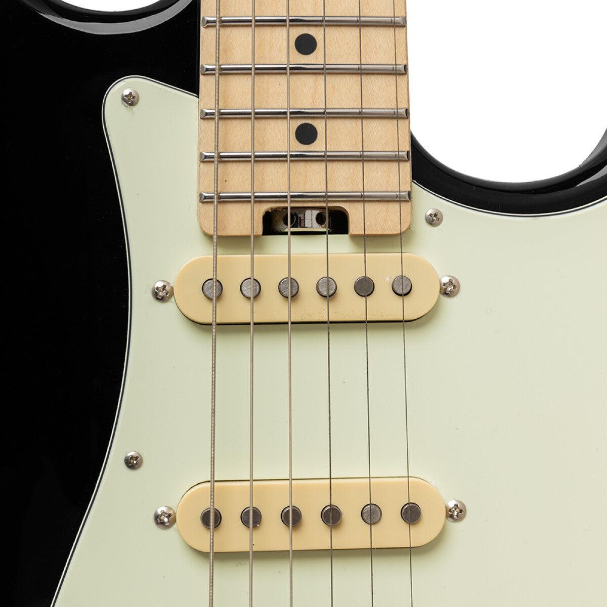 Crafter CHARLOTE SM CB Charlotte Series – Solid Body S Electric Guitar (Cosmic Black Finish)