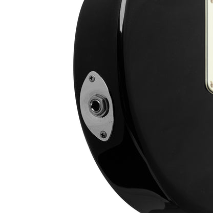 Crafter CHARLOTE SM CB Charlotte Series – Solid Body S Electric Guitar (Cosmic Black Finish)