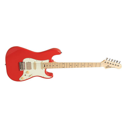 Crafter CHARLOTE SM VR Charlotte Series S-type Elguitar – Solid Body | Vintage Red + Gigbag