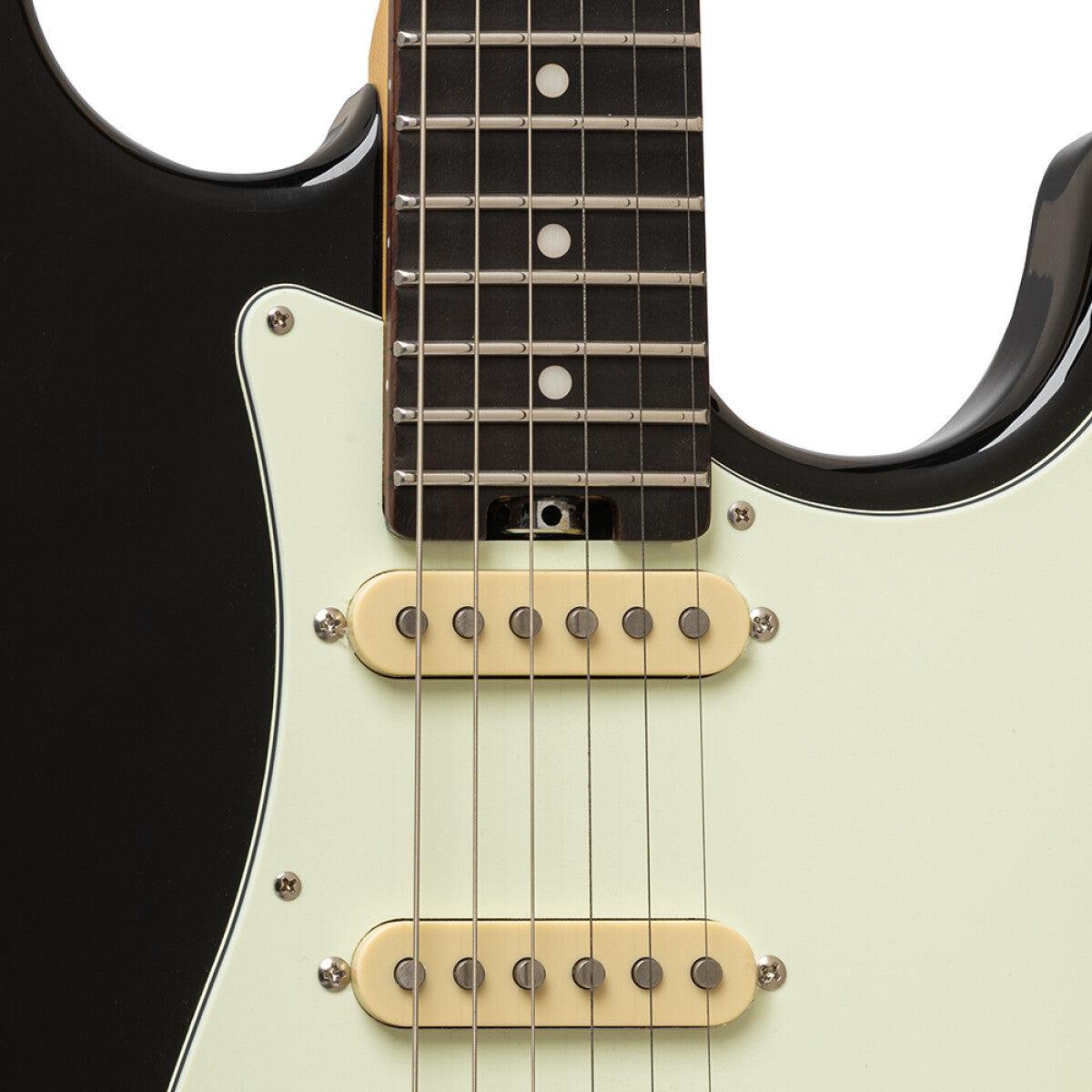 Crafter CHARLOTE SR CB Solidbody Electric Guitar Charlotte series, with gig bag, Cosmic Black finish