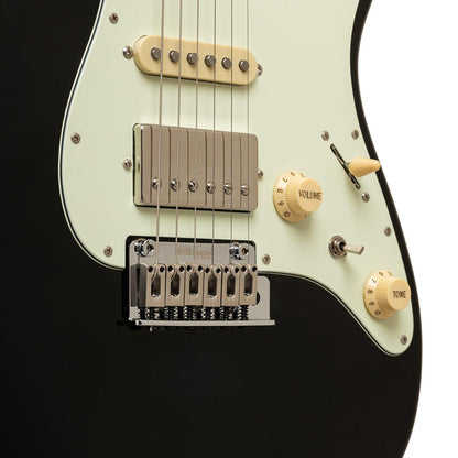 Crafter CHARLOTE SR CB Solidbody Electric Guitar Charlotte series, with gig bag, Cosmic Black finish