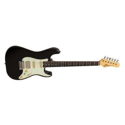 Crafter CHARLOTE SR CB Solidbody Electric Guitar Charlotte series, with gig bag, Cosmic Black finish