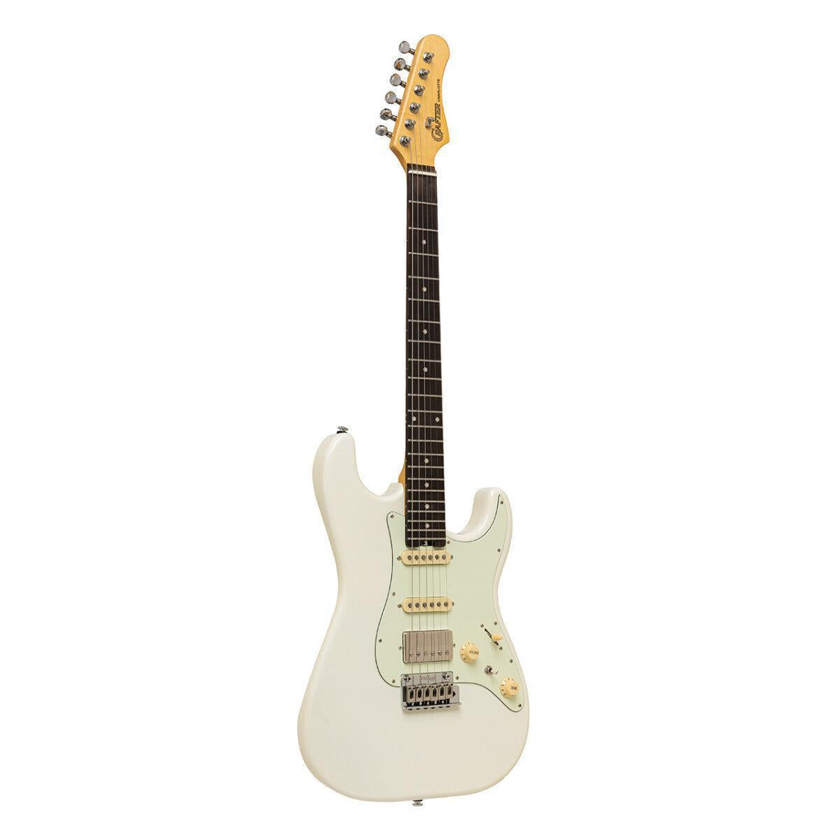 Crafter CHARLOTE SR OW Charlotte Series Solid Body S Electric Guitar – Olympic White Finish 