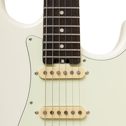 Crafter CHARLOTE SR OW Charlotte Series Solid Body S Electric Guitar – Olympic White Finish 