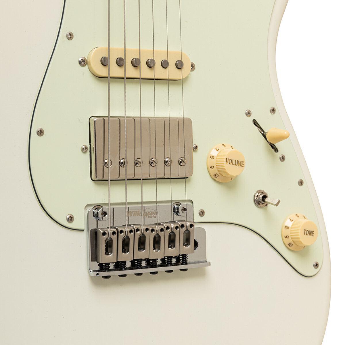 Crafter CHARLOTE SR OW Charlotte Series Solid Body S Electric Guitar – Olympic White Finish 