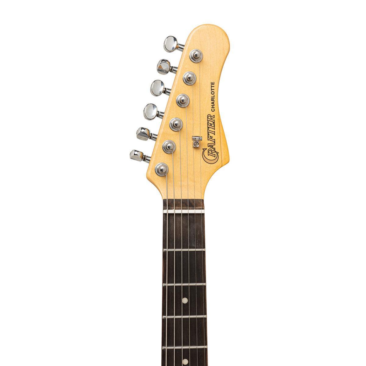 Crafter CHARLOTE SR OW Charlotte Series Solid Body S Electric Guitar – Olympic White Finish 