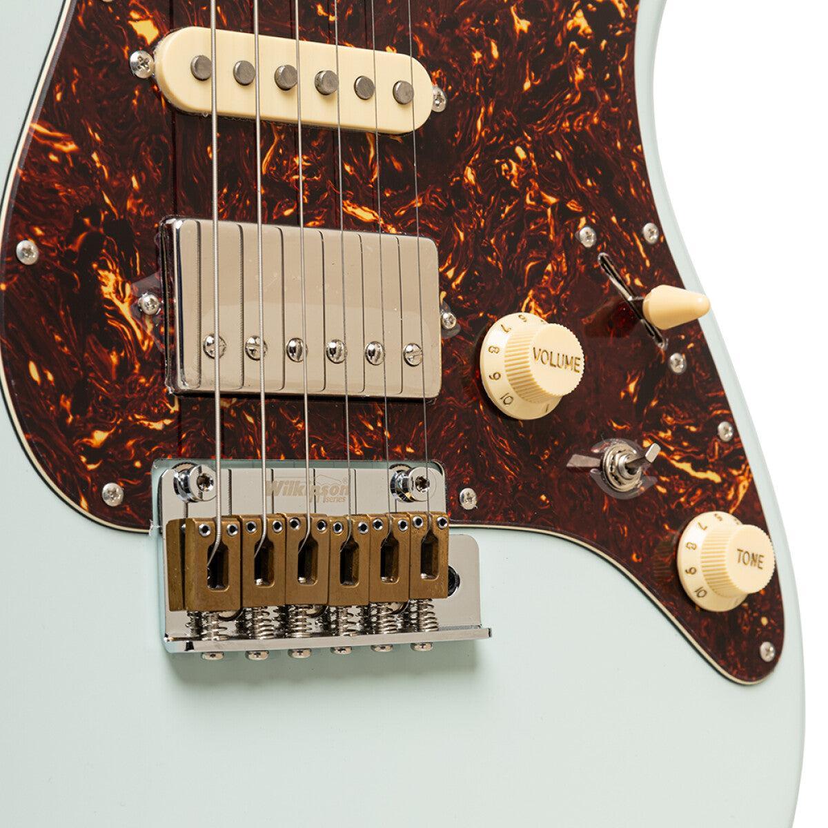 Crafter CREMA SVVSM DB Crema Series S-type Electric Guitar – Solid Body | Day Blue + Gigbag 