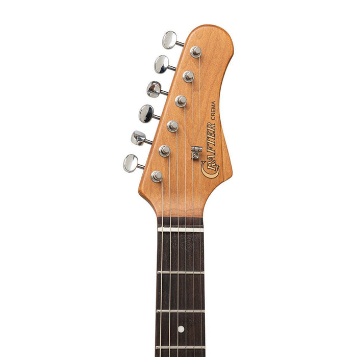 Crafter CREMA SVVSR CB Crema Series S-type Elguitar – Solid Body | Cosmic Black + Gigbag