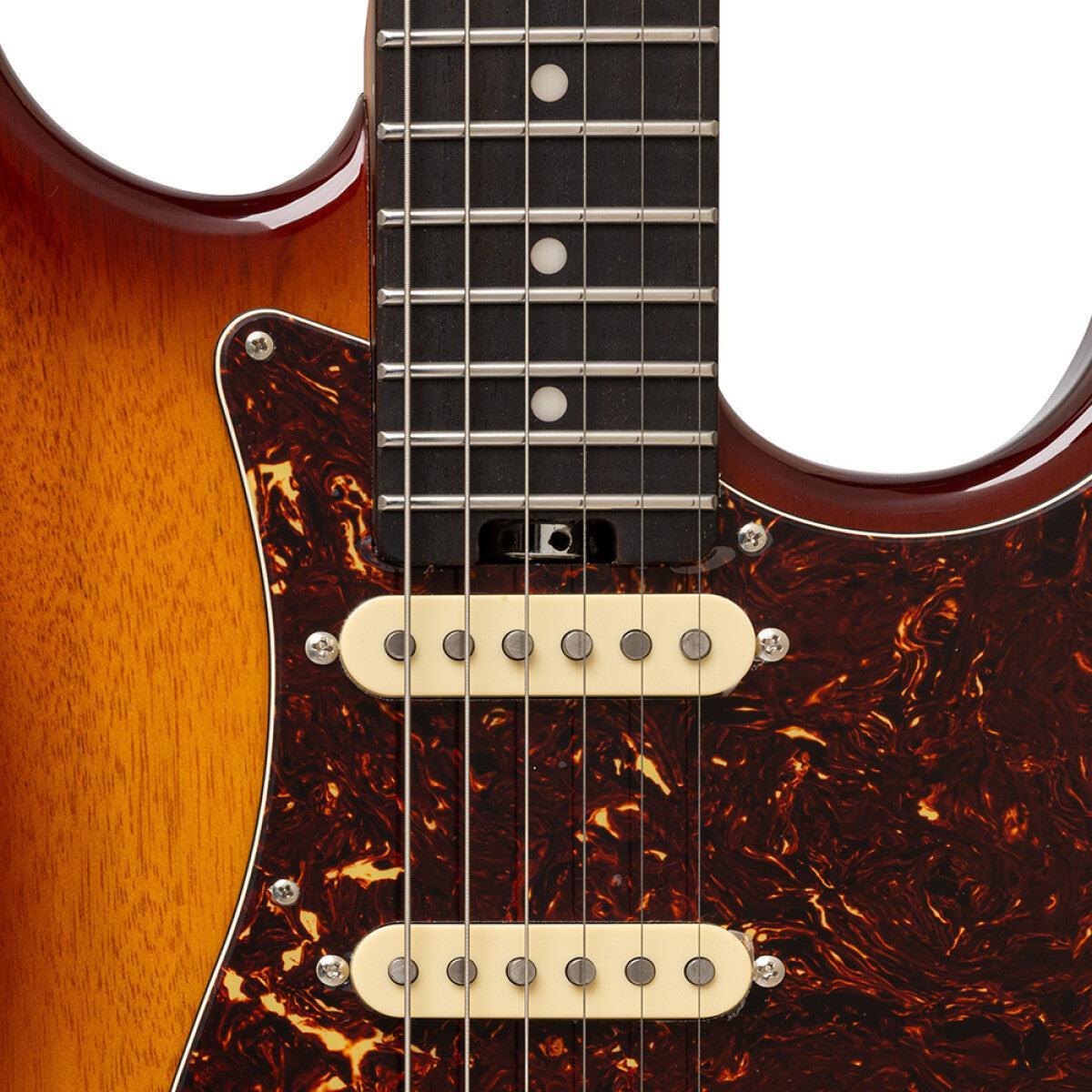 Crafter CREMA SVVSR TS Crema Series – Solid Body S Electric Guitar (Tobacco Sunburst Finish)