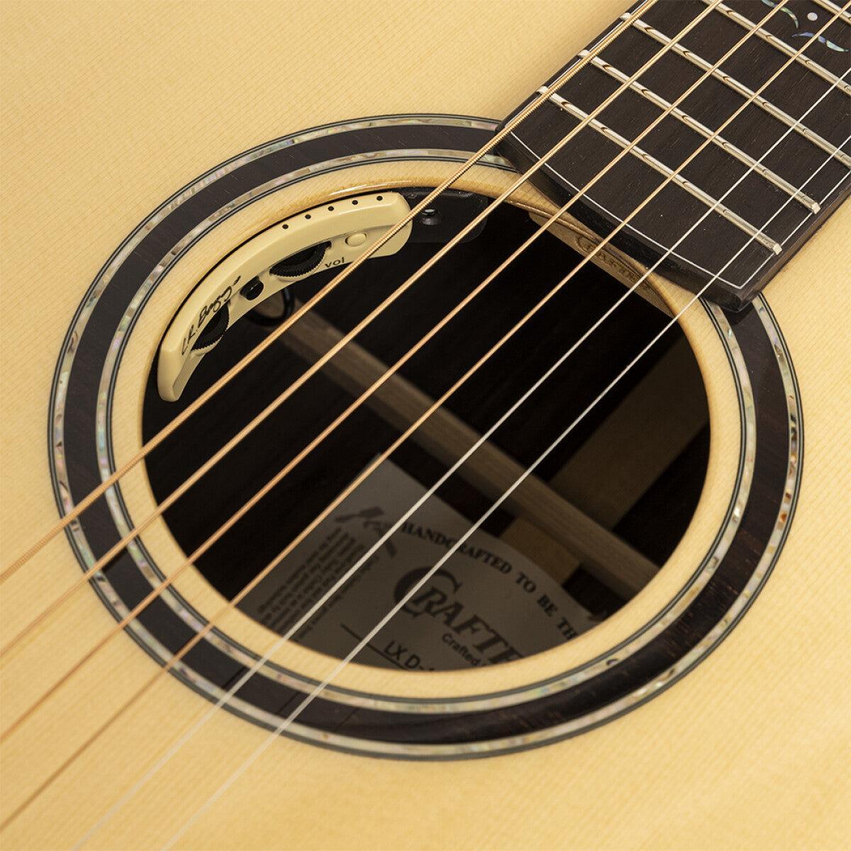 Crafter LX D-1000CE Cutaway Dreadnought Akustisk-elektrisk Guitar med Massiv Gran Dæk