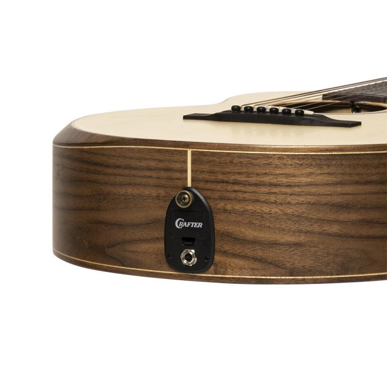 Crafter MINO BK WLN Acoustic-Electric Guitar with Solid Spruce Top