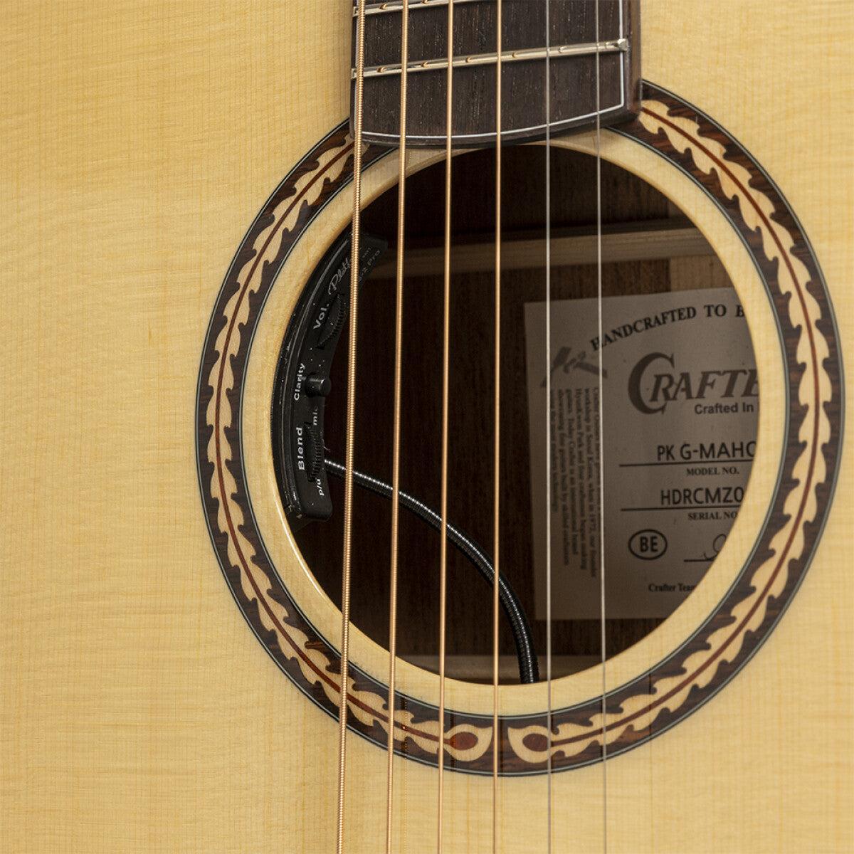 Crafter PK G-MAHO CE Anniversary series, mahogany grand auditorium acoustic-electric guitar with solid spruce top