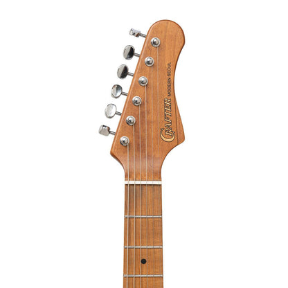 Crafter SEOUL SVVSM TS – Solid Body Electric Guitar, Modern Seoul Series with Gig Bag, Tobacco Sunburst Finish
