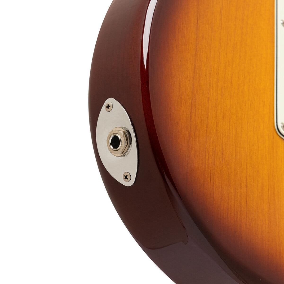 Crafter SEOUL SVVSM TS – Solid Body Electric Guitar, Modern Seoul Series with Gig Bag, Tobacco Sunburst Finish