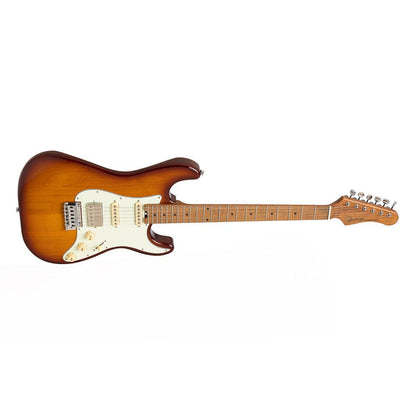 Crafter SEOUL SVVSM TS – Solid Body Electric Guitar, Modern Seoul Series with Gig Bag, Tobacco Sunburst Finish