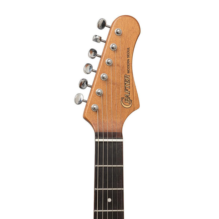 Crafter SEOUL SVVSR CB Modern Seoul Series Elguitar – Solid Body | Cosmic Black Finish + Gigbag