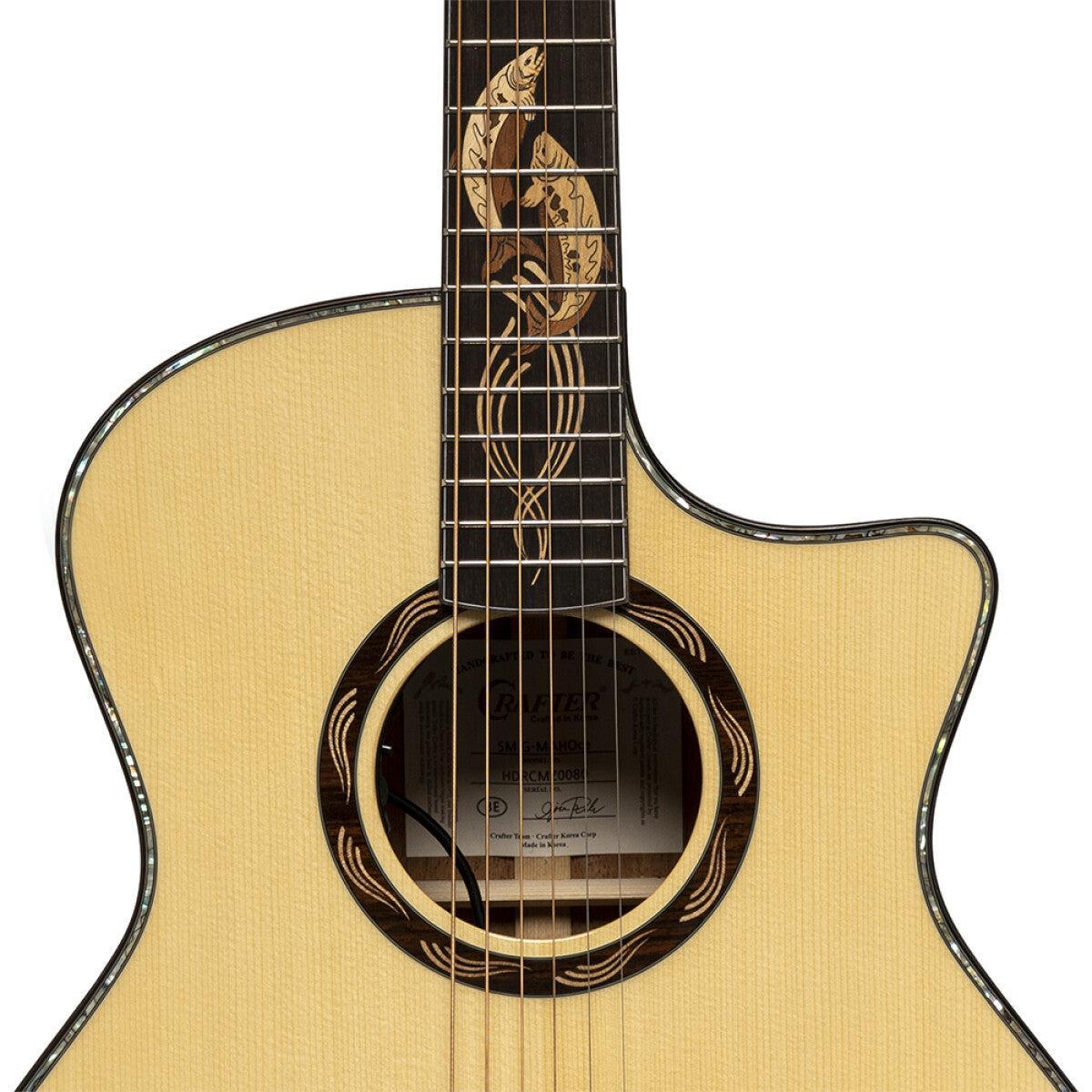 Crafter SM G-MAHO CE Anniversary series, mahogany grand auditorium acoustic-electric guitar with solid spruce top
