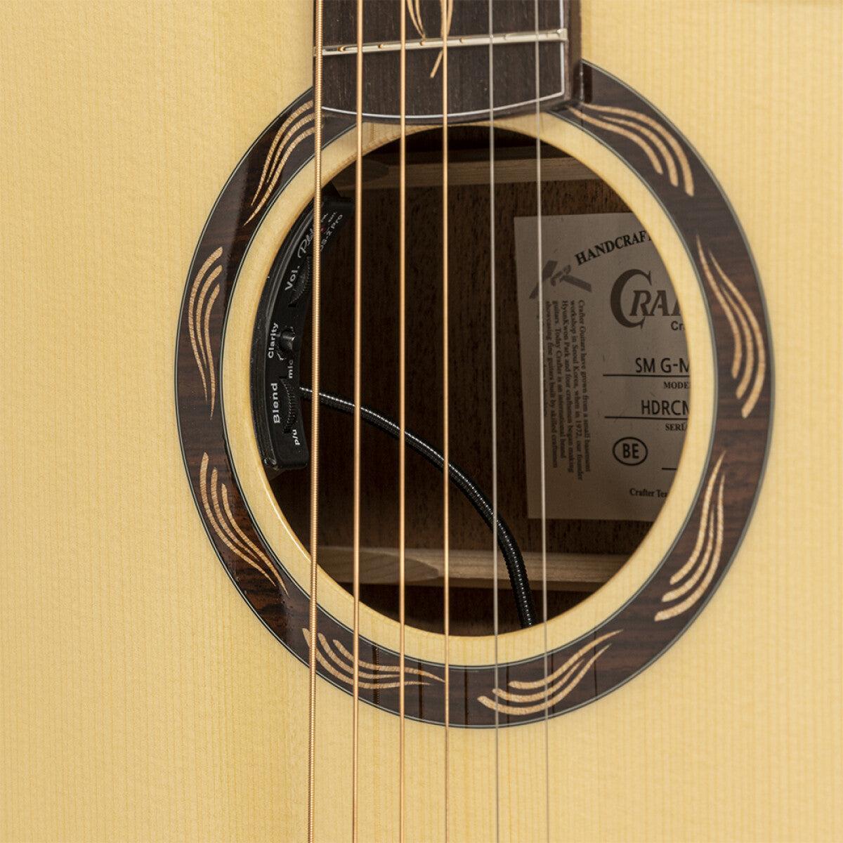 Crafter SM G-MAHO CE Anniversary series, mahogany grand auditorium acoustic-electric guitar with solid spruce top