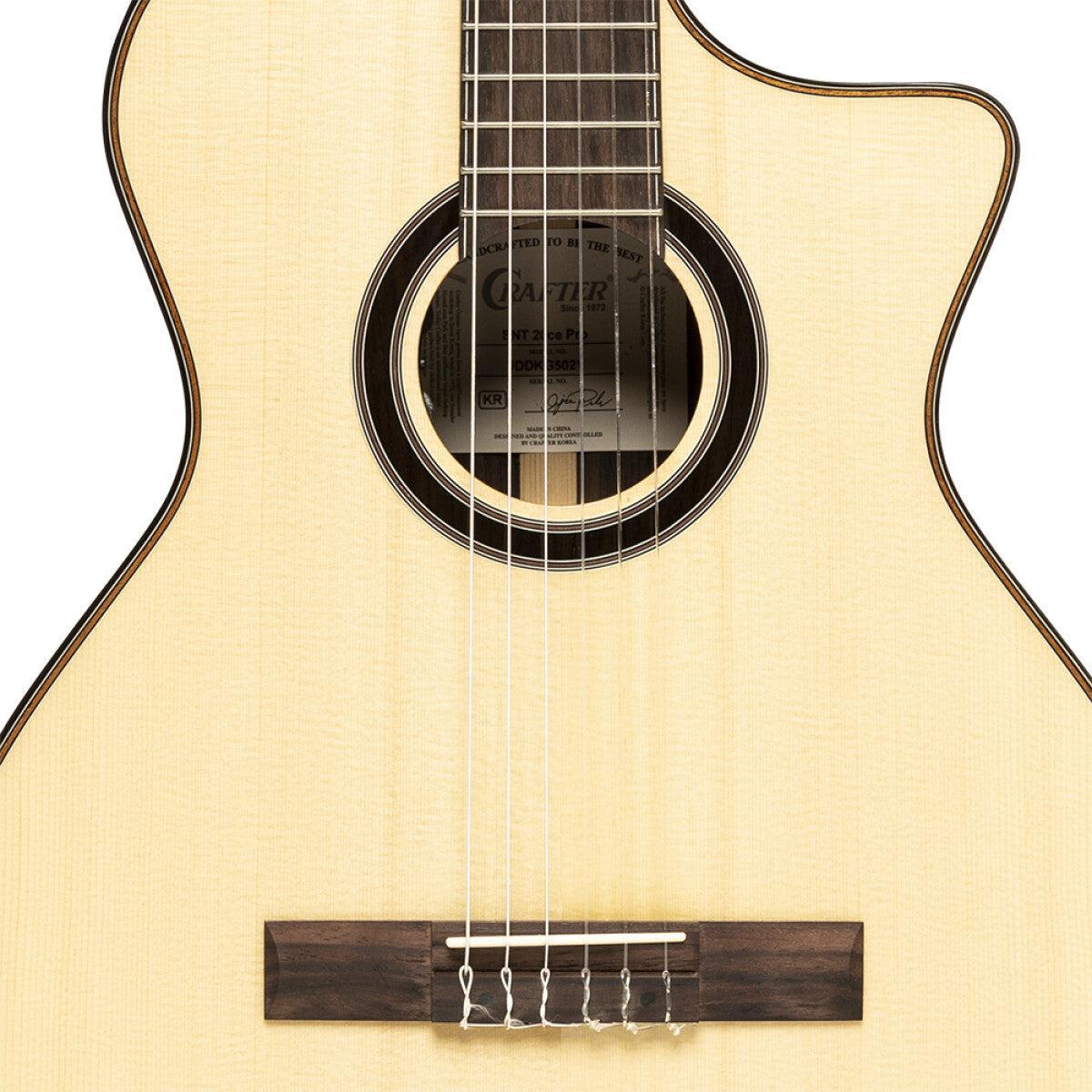 Crafter SNT 20CE PRO Classical Electric Guitar with Solid Spruce Top