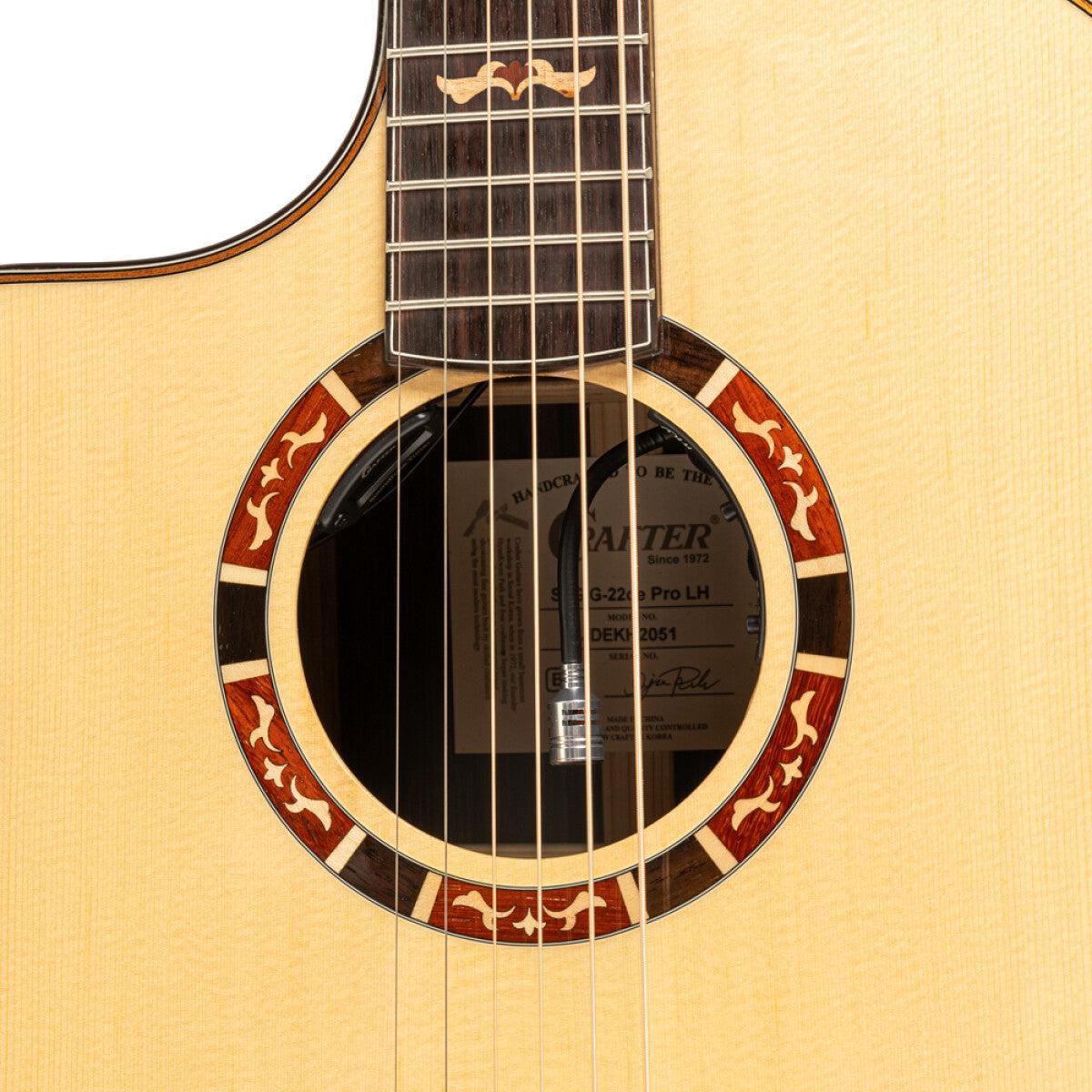 Crafter STG G22CE PROLH Stage series 22, Grand Auditorium electric-acoustic guitar with solid spruce, left-handed model