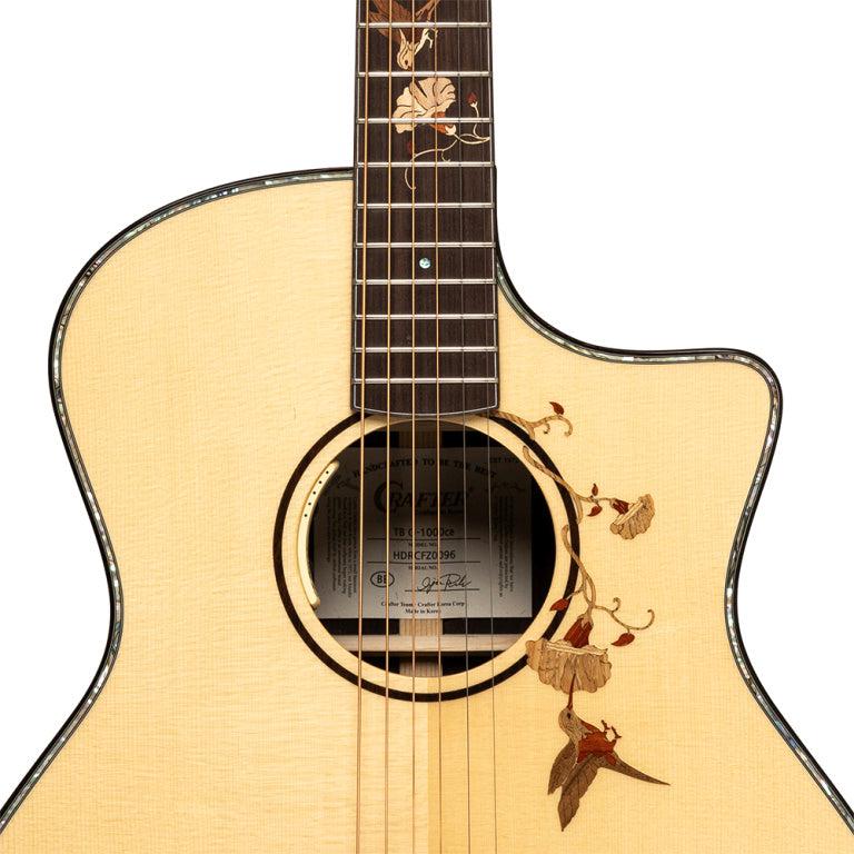 Crafter TB G-1000CE Grand auditorium E/A guitar with solid spruce top - 50th anniversary model
