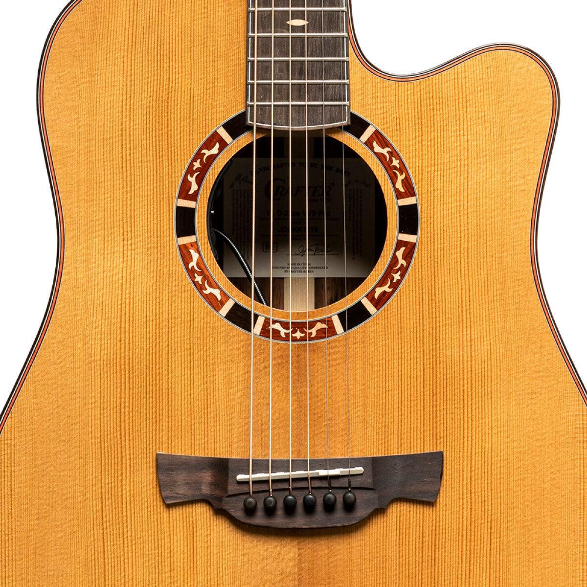 Crafter VL D22CE VVS Cutaway Dreadnought Acoustic-Electric Guitar with Solid VVS Spruce Top