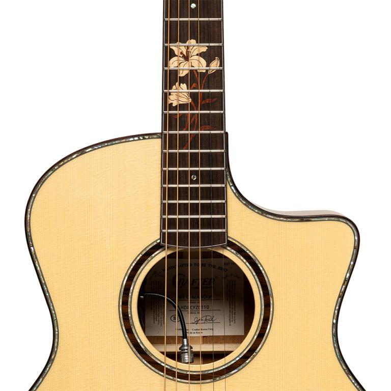 Crafter WF G-MAHO CE Grand auditorium E/A guitar with solid spruce top - 50th anniversary model